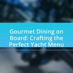 Gourmet Dining on Board: Crafting the Perfect Yacht Menu